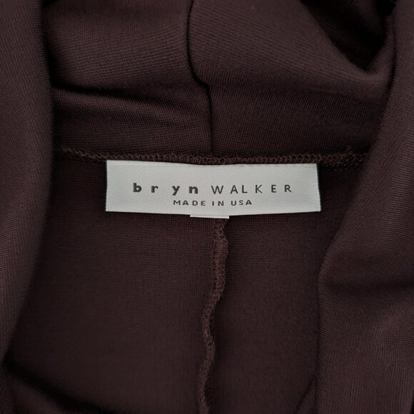 BRYN WALKER‎ Dress S Brown Lagonlook Cowl Neck Kangaroo Pocket Oversize Pullover - Picture 8 of 11